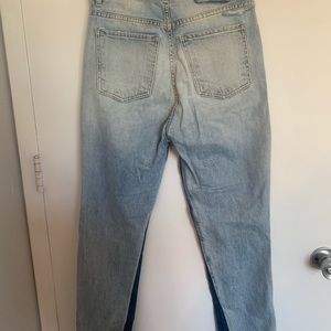 Revice two-tone ripped jeans